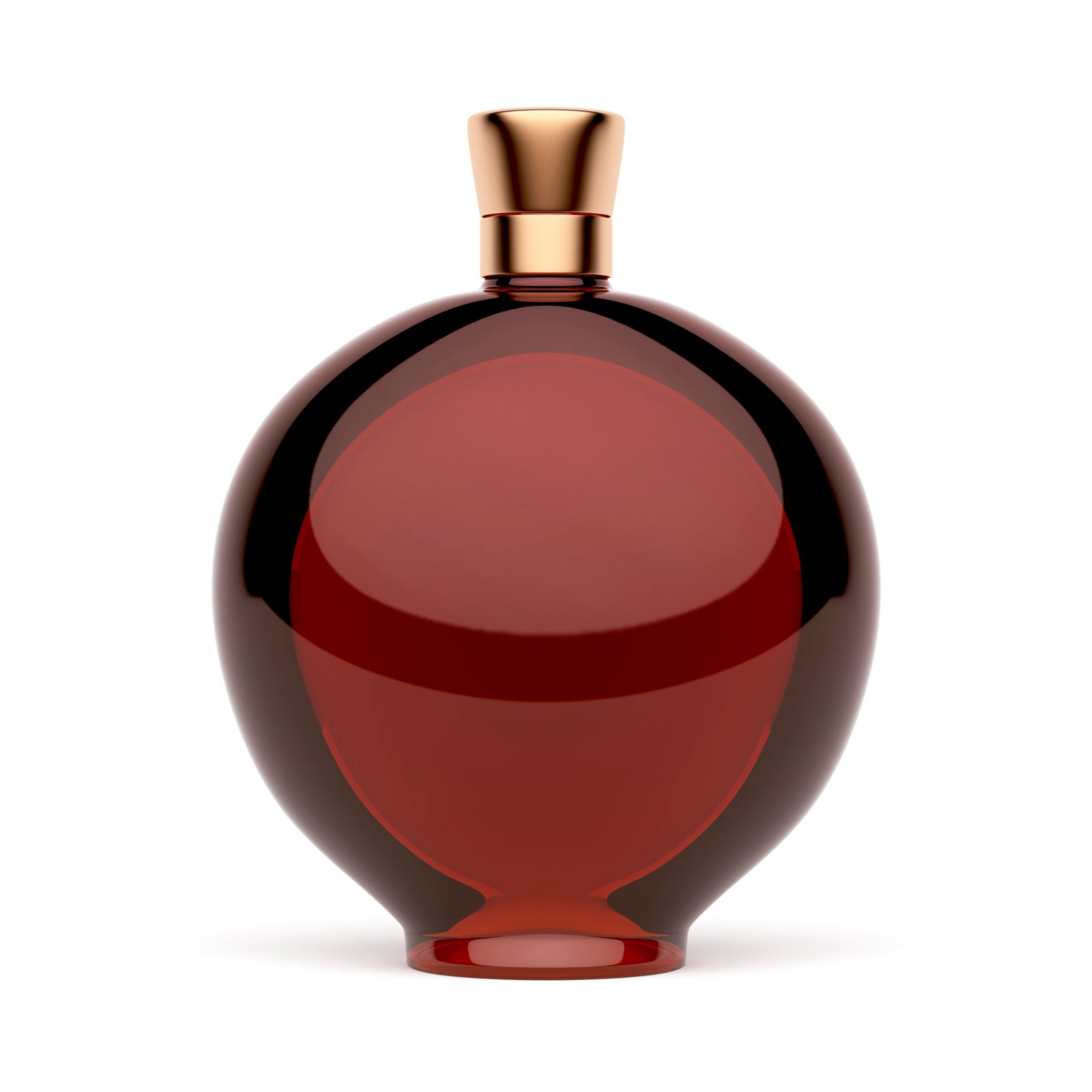 Red alcohol bottle